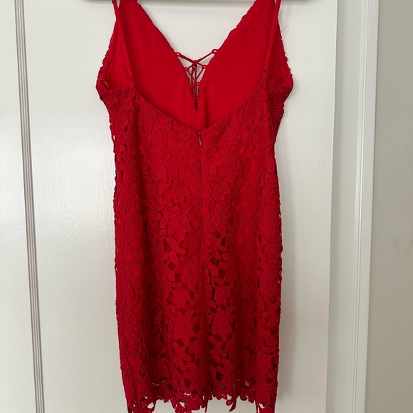Adorable red lace dress! Worn once! - Picture 2 of 4